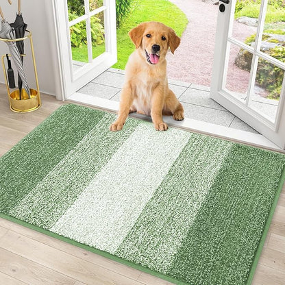Smiry Dog Door Mat for Muddy Paws, Absorbs Moisture and Dirt, Low-Profile by Smiry