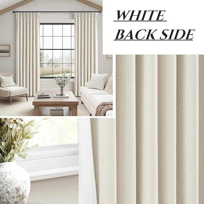 Extra Long Pleated Black Out Curtains 108 Inches Long - Image 5