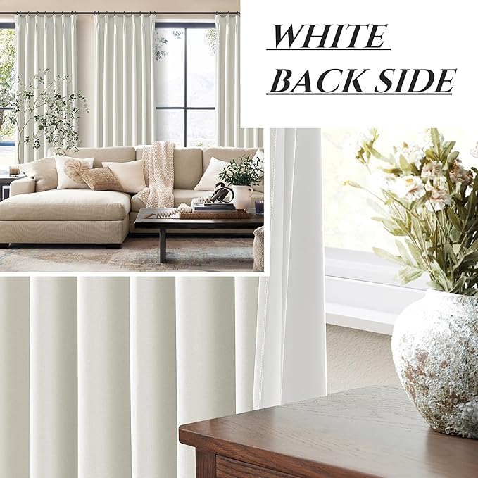 Luxury Pinch Pleated Linen 86 Inch Curtains - Image 6