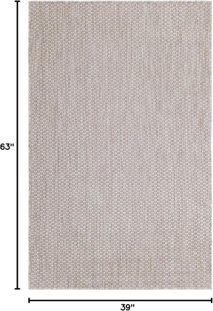 Unique Loom Outdoor Solid Collection Area Rug - Image 2
