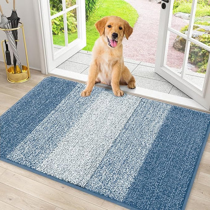 Smiry Dog Door Mat for Muddy Paws, Absorbs Moisture and Dirt, Low-Profile by Smiry