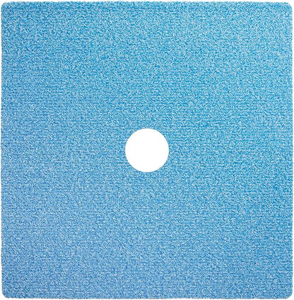 Enkosi Loofah Shower Mat with Drain Hole – Cushioned Anti-Slip Square Bath Mat by ENKOSI