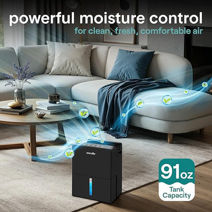 SereneLife Dehumidifier, Quiet 2-in-1 Thermoelectric & Desiccant Dehumidifiers - Image 2