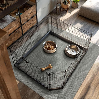 Mohawk Home Pet Play Pen Moisture Barrier Mat Utility Solid Gray 3' X 5' Other by MohawkHome