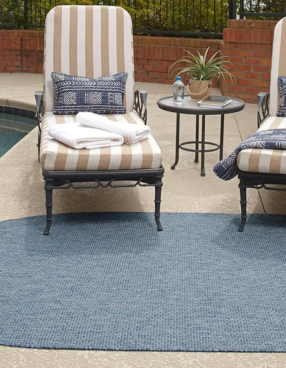Unique Loom Collection Casual Transitional Solid Heathered Indoor/Outdoor - Image 3