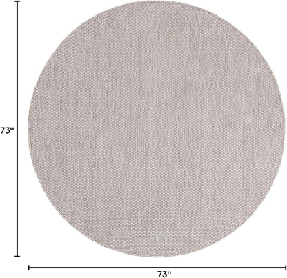Unique Loom Outdoor Solid Collection Area Rug - Image 2