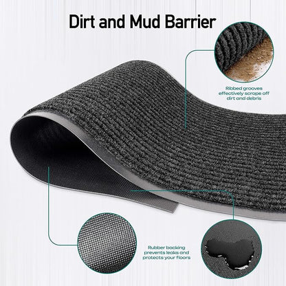 MaxMat® Extra Large Commercial Door Mat, Rubber Border Heavy Duty Door Mat - Image 2
