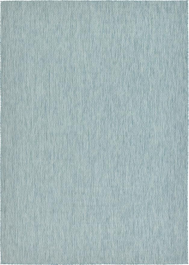 Unique Loom Collection Casual Transitional Solid Heathered Indoor/Outdoor by UniqueLoom