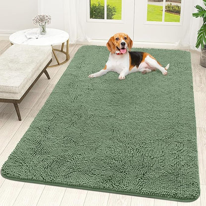 OLANLY Dog Door Mat for Muddy Paws 70x46, Absorbs Moisture and Dirt, Absorbent by OLANLY