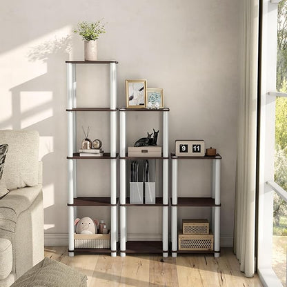 Homes: Inside + Out Apexa Modern 5-Tier Narrow Shelving Units, Collectibles - Image 2