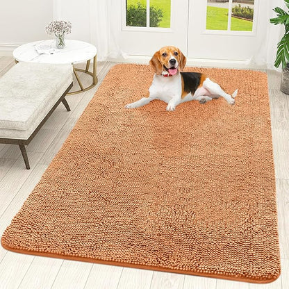 OLANLY Dog Door Mat for Muddy Paws 59x35, Absorbs Moisture and Dirt, Absorbent by OLANLY