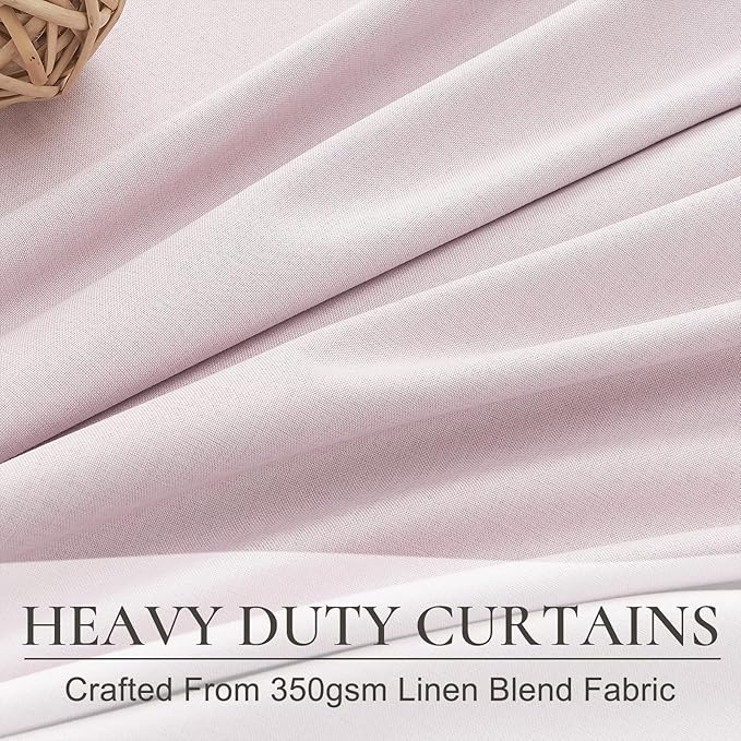 Soft Pink Kawaii 90 Inch Blackout Curtains - Image 6