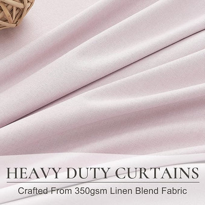 Soft Pink Kawaii 90 Inch Blackout Curtains - Image 6