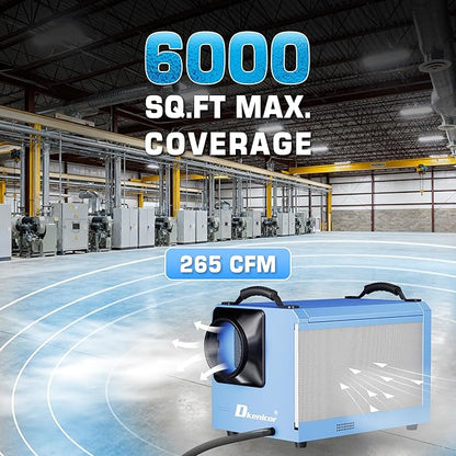 145 Pints Commercial Dehumidifier, Industrial Water Damage Unit up to 6 - Image 2