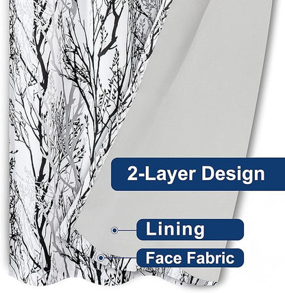 DriftAway Tree Branch Blackout Curtains Double Layer 96 Inches Long - Image 8