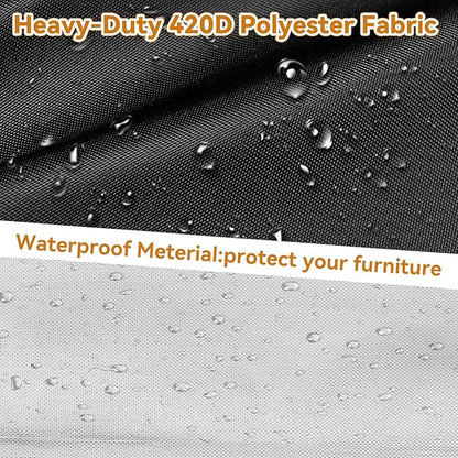 TUOKING Outdoor Furniture Covers Heavy-Duty 420D Waterproof Cover, All-Weather - Image 4
