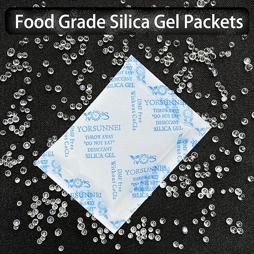 Silica Gel Packets, 5 Gram Desiccants Packs, Moisture Absorbers, Food Grade - Image 4