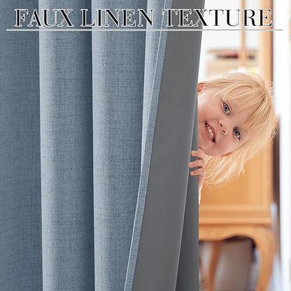 RYB HOME Linen Texture Curtains - Image 7
