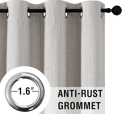 H.VERSAILTEX Chenille Curtains 96 inch Length 2 Panels 100% Blackout Drapes - Image 5