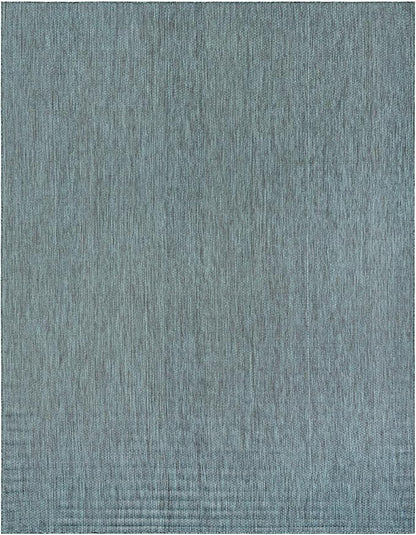 Unique Loom Outdoor Solid Collection Area Rug - Image 3