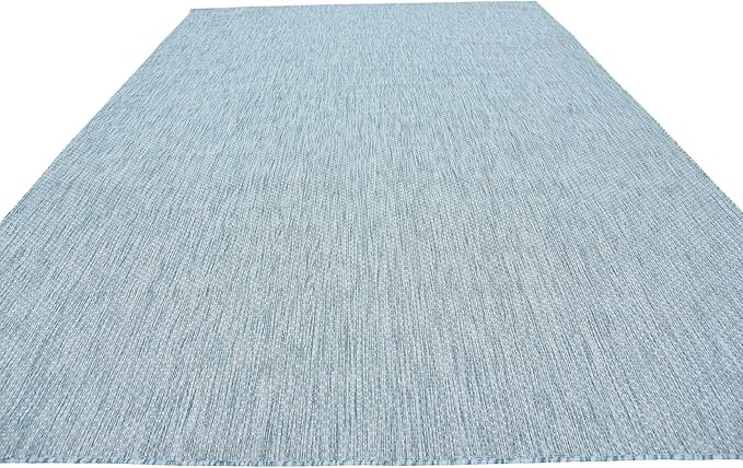 Unique Loom Collection Casual Transitional Solid Heathered Indoor/Outdoor - Image 5