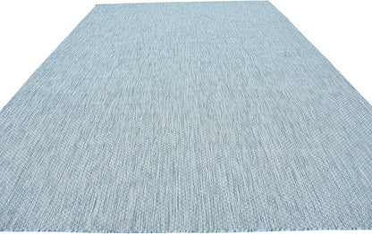 Unique Loom Collection Casual Transitional Solid Heathered Indoor/Outdoor - Image 5