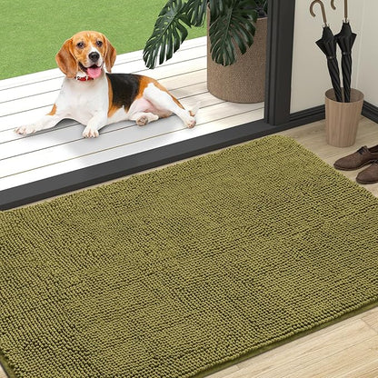 OLANLY Dog Door Mat for Muddy Paws 47x32, Absorbs Moisture and Dirt, Absorbent by OLANLY