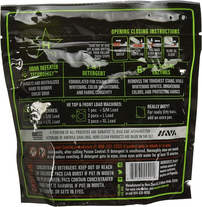 Hero Clean Laundry Detergent PACS, Scent 1 - Image 2