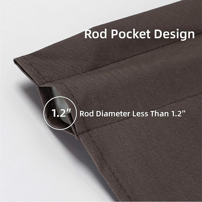 Easy Home 24 Inch Long 100% Blackout Curtain - Image 3