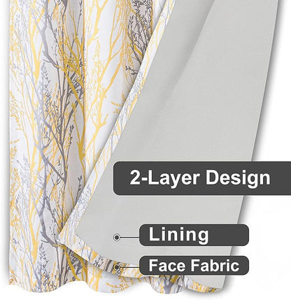 DriftAway Tree Branch Blackout Curtains Double Layer 84 Inches Long - Image 6