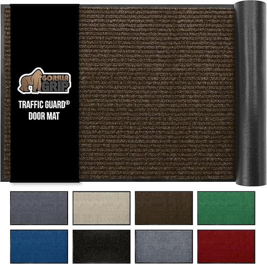 GORILLA GRIP Waterproof Traffic Guard Door Mat, Heavy Duty Entryway Mats by GorillaGrip
