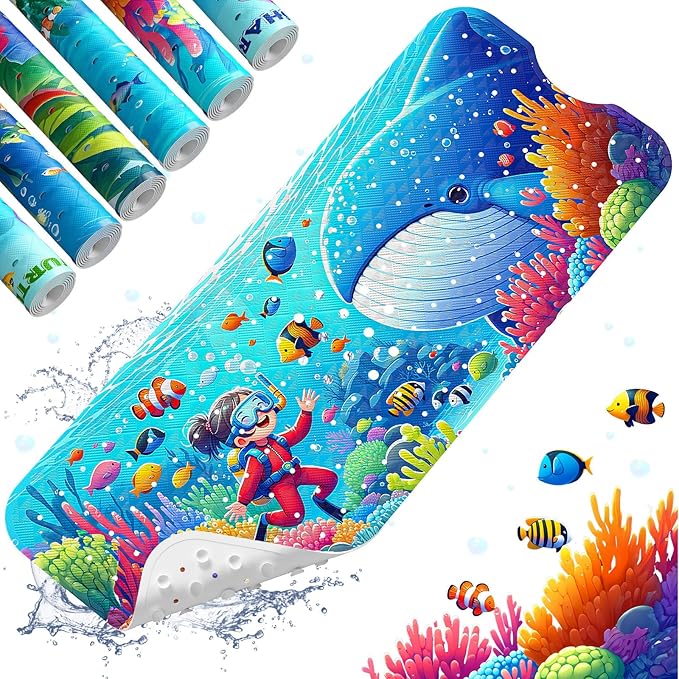 XIYUNTE Baby Bath Mat for Tub Non Slip Kids Bath Mat by XIYUNTE