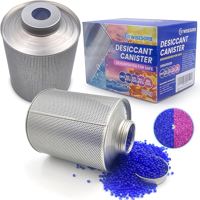 800 Gram 16 Pack Gun Safe Dehumidifier, 1.77 LBS Rechargeable Dehumidifier Blue by Wisesorb