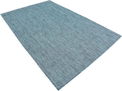 Unique Loom Collection Casual Transitional Solid Heathered Indoor/Outdoor - Image 5