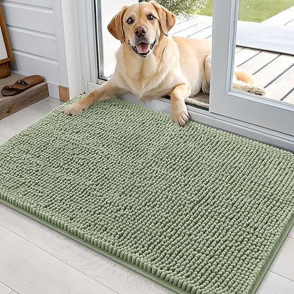 OLANLY Dog Door Mat for Muddy Paws 36x24, Absorbs Moisture and Dirt, Absorbent by OLANLY