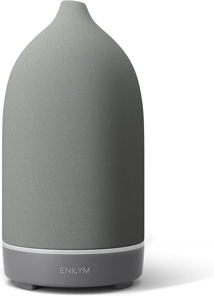 Aromatherapy Essential Oil Diffuser, 9 Colors Mood Light, 4 Timer Stone by ENILYMDIFFUSER