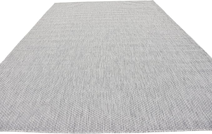 Unique Loom Collection Casual Transitional Solid Heathered Indoor/Outdoor - Image 5