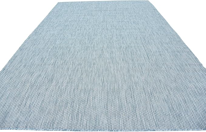 Unique Loom Collection Casual Transitional Solid Heathered Indoor/Outdoor - Image 5
