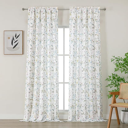 Chyhomenyc Roman Linen Blend Curtains 96 Inch Length 2 Panels, Light Filtering - Image 2