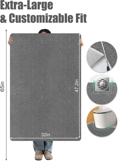 Extra Large Shower Mat, Yonala 31.5 x 47.2 Inch Non Slip Shower Mats - Image 2