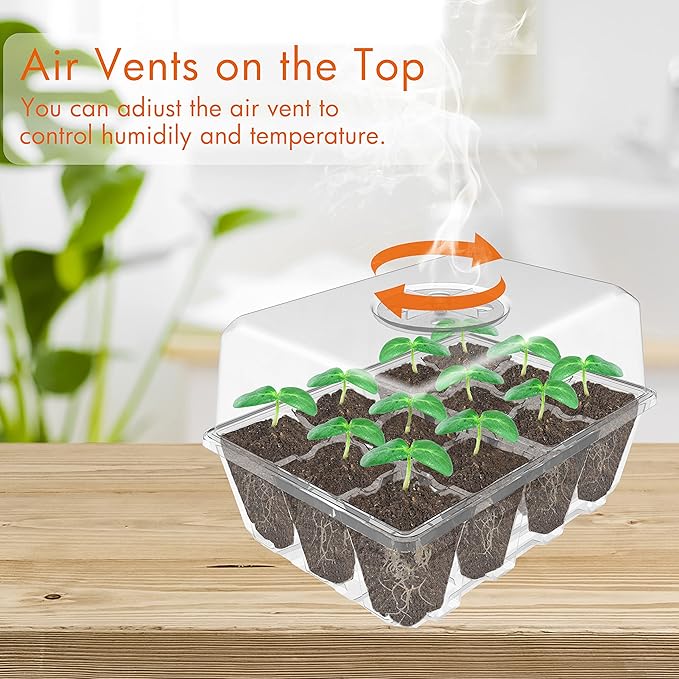 Gardzen 10 Pack Seed Starting Tray, Plant Germination Trays, Seed Starter Kit - Image 3