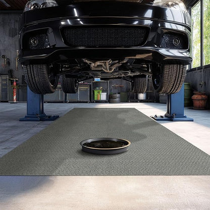 Mohawk Home Oil Spill Moisture Barrier Mat Utility Solid Gray 8' X 10' Other by MohawkHome