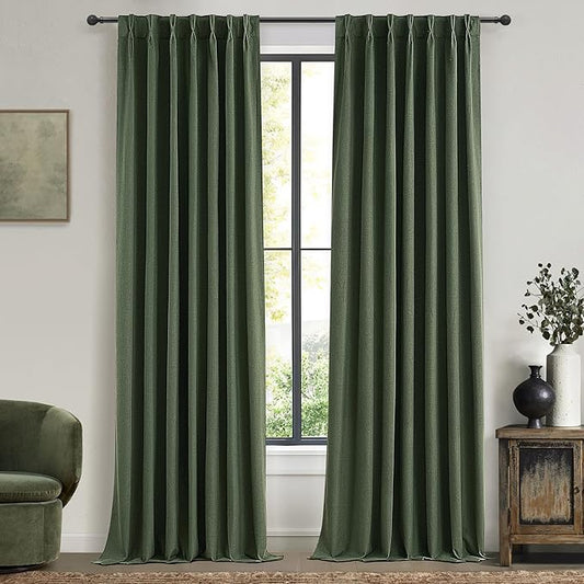 Extra Long Curtain Panels 96 Inches Long Window Curtains & Drapes by QJMYDECO