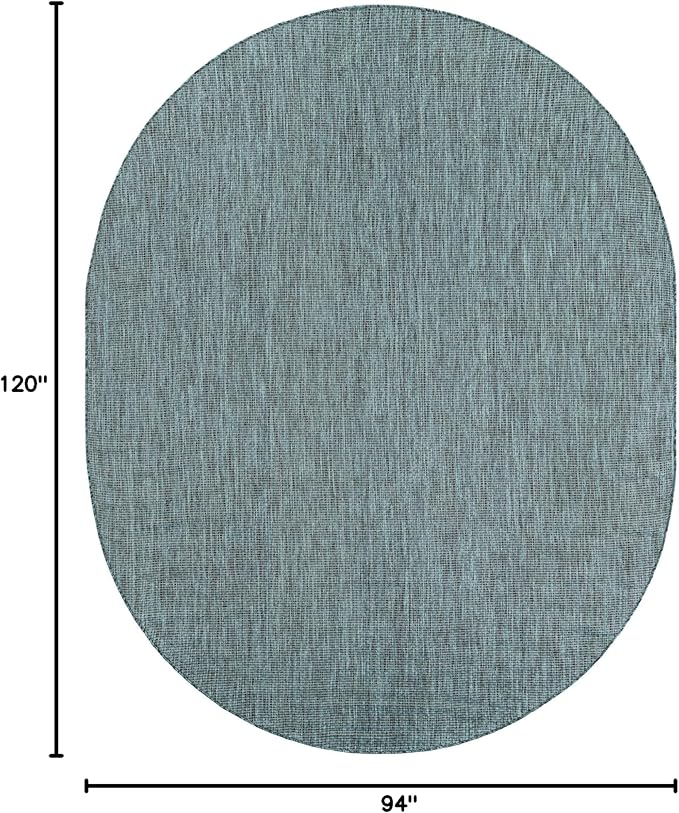 Unique Loom Outdoor Solid Collection Area Rug - Image 2