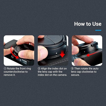 JJC Auto Open and Close Lens Cap Cover - Image 6