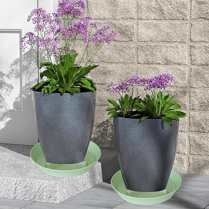 4 Pack Plant Saucer 8 inch, 10 12 14 17 inch, Plant Stand Plastic Plant Saucers - Image 8