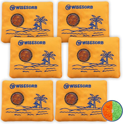 50g x 6 Packs Rechargeable Desiccant Packs, Moisture Absorber by Wisesorb