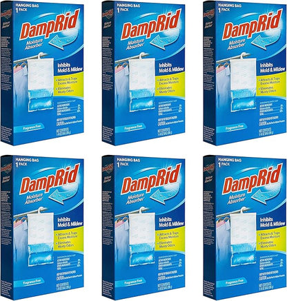 DampRid Fragance Free Hanging Moisture Absorber, 14 ounce by DampRid