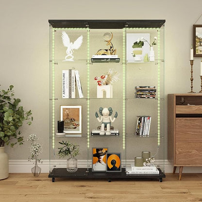 Yoluckea 4-Tier Glass Display Cabinet Extra Large by Yoluckea