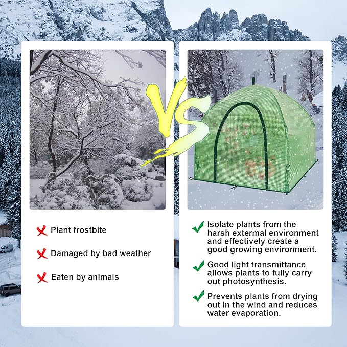 36″*36″*35.5″ Mini Greenhouse Winter Plant Warm Covers - Image 6